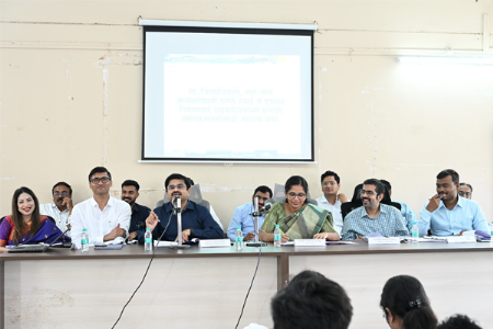 जिल्हाधिकारी देवळी व वर्धा तालुका पाणी टंचाई आढावा बैठक