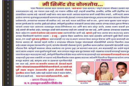 'मी रस्ता बोलतोय...'