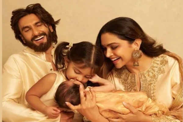 ranveer singh and deepika padukone reveal second daughter devi’s first glimpse