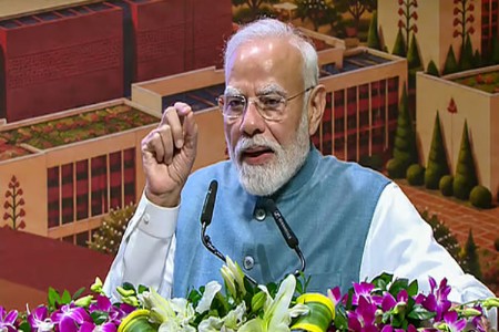 pm modi urges india to lead global innovation and future technologies at estic 2026
