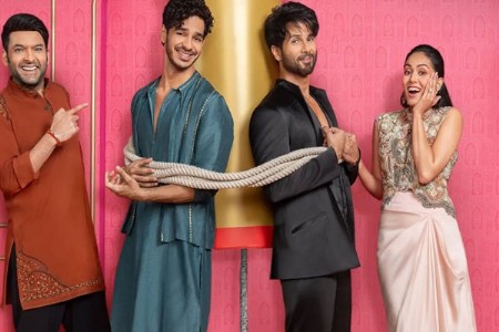 shahid kapoor, mira rajput and ishaan khatter bring family fun to the great indian kapil show diwali special
