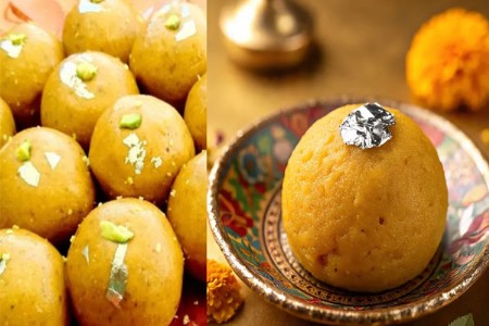 दिवाळीच्या फराळात बनवा खमंग बेसनाचे लाडू