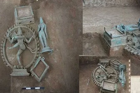 नागपट्टिनमच्या उत्खननात नटराज-शिवकामीच्या मूर्ती