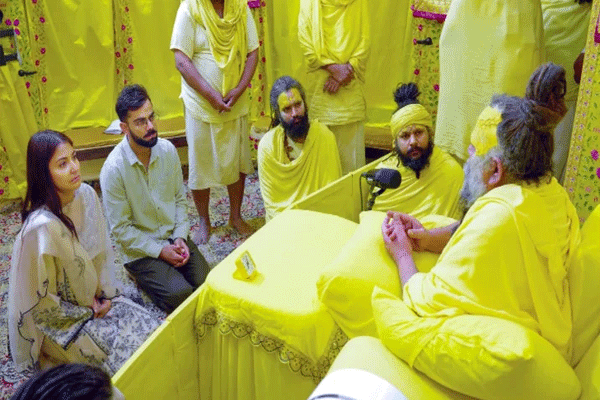 कोहलीच्या आश्रमभेटीचे ५ कोटींचे ‘सत्य’ काय?