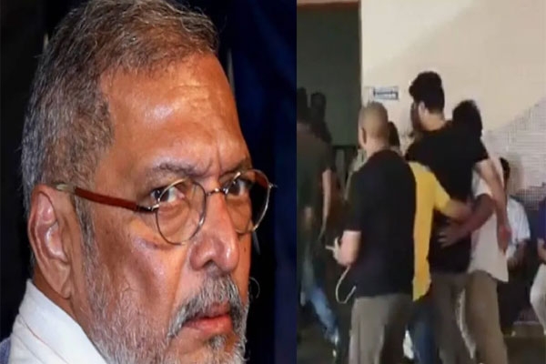 nana patekar death: son malhar patekar breaks down in tears at hospital, emotional video goes viral