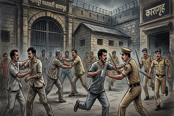 nagpur central jail inmate clash; security guard also attacked