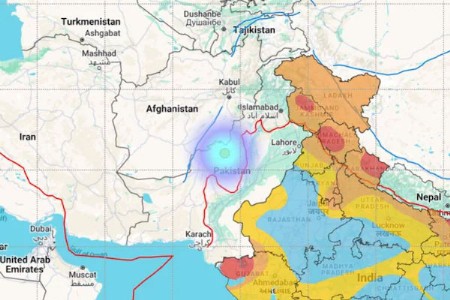 पाकिस्तानमध्ये सौम्य भूकंपाचे धक्के