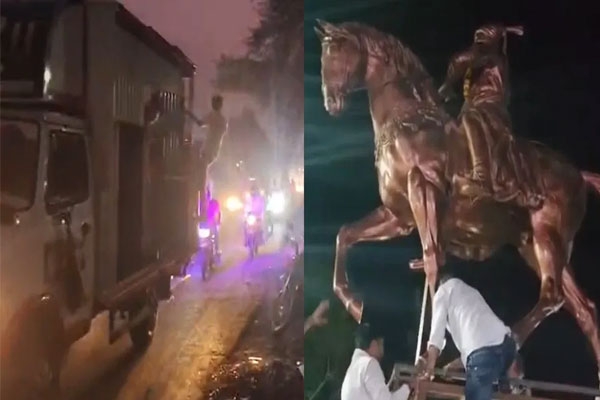 Buldhana district controversy, Lonar taluka Chikhla Kakad village, Chhatrapati Shivaji Maharaj statue dispute