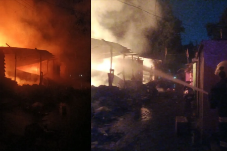 नागपूरमध्ये पहाटे भीषण आग; ४ घरे आणि २ गोदामे जळून खाक