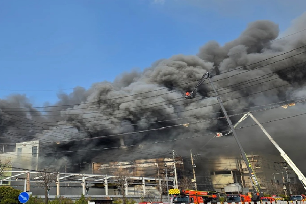 fire breaks out at auto parts factory