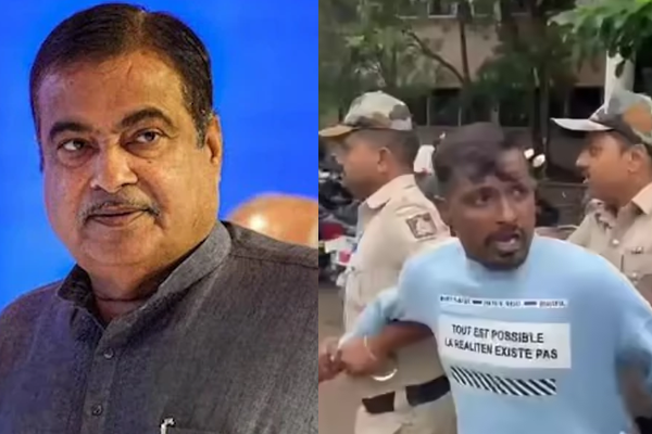 केंद्रीय मंत्री गडकरी यांना खंडणी