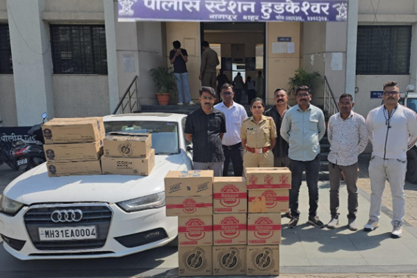 ऑडीतून दारु तस्करी