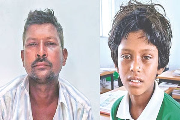 Father hangs two girls upside down on suspicion of theft.one dies Sangli Crime