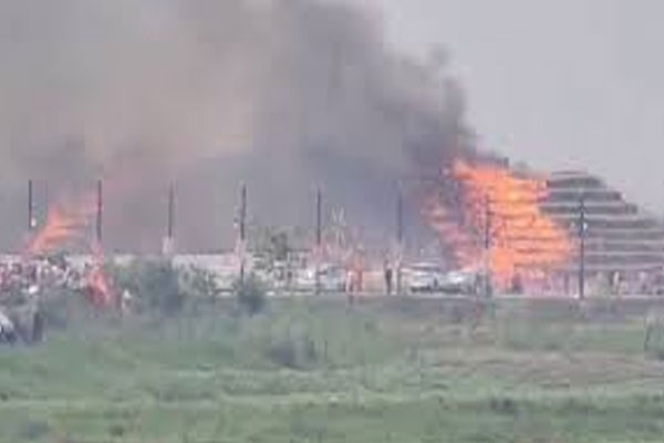 Ayodhya Mahayagna fire