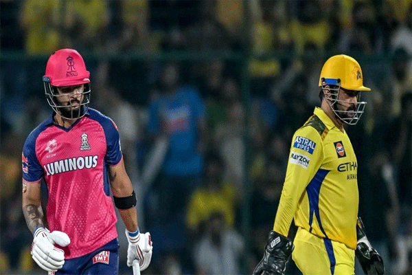 आज संध्याकाळी RR विरुद्ध CSK सामना पावसामुळे रद्द होणार?