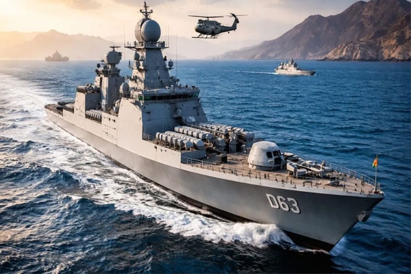 India warship deployment,