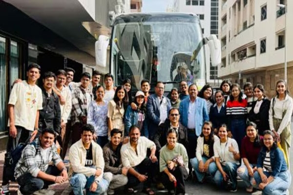 Indira College Dubai students stranded