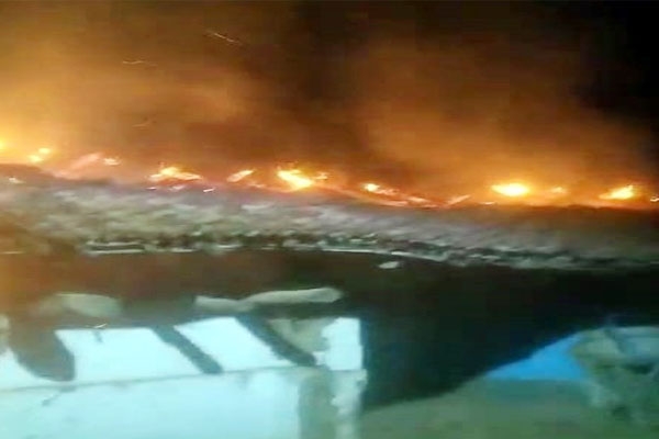 Gondia cattle shed fire 