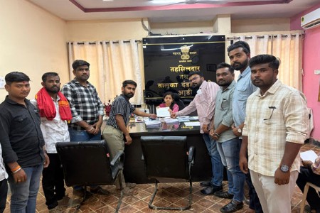 भाजयुमोची आष्टीत वाळूघाट सीमांकनाची मागणी