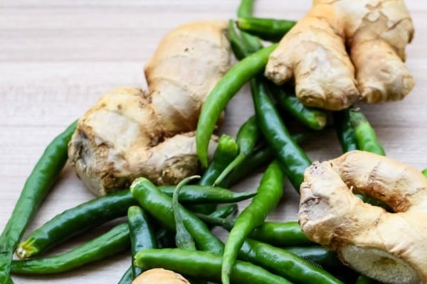 ginger green chili paste storage