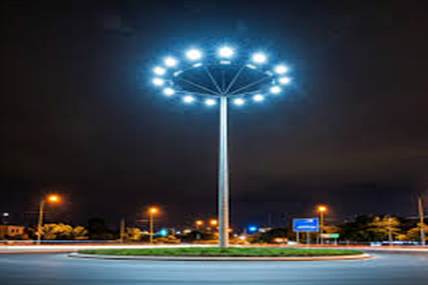 solar high mast light project