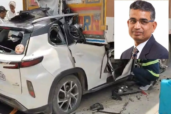  Chhatrapati Sambhajinagar accident update, container truck collision India, Shivnika Trust Jitendra Shelke death