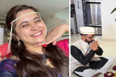 अभिनेत्री गायत्री दातारच्या घरी लगीनघाई