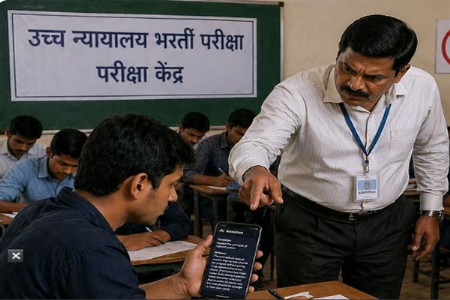 उच्च न्यायालय भरती परीक्षेत ‘एआय’च्या मदतीने कॉपी