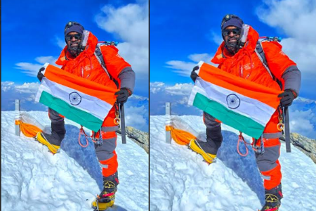 नागपूरच्या पाेलिस अधिकाऱ्याने सर केले धाैलागिरी शिखर