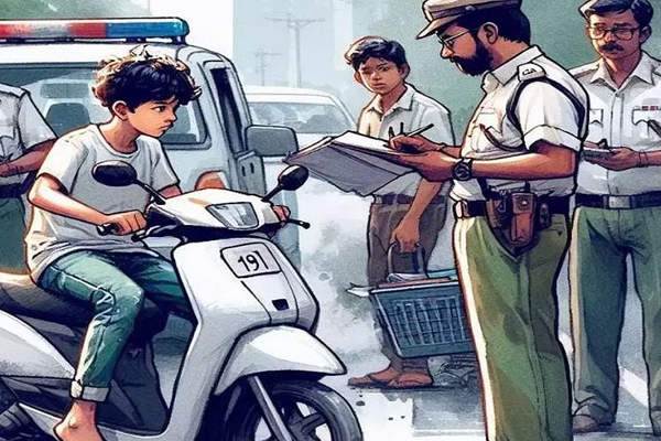 अल्पवयीन मुलाला दुचाकी देणे भाेवले