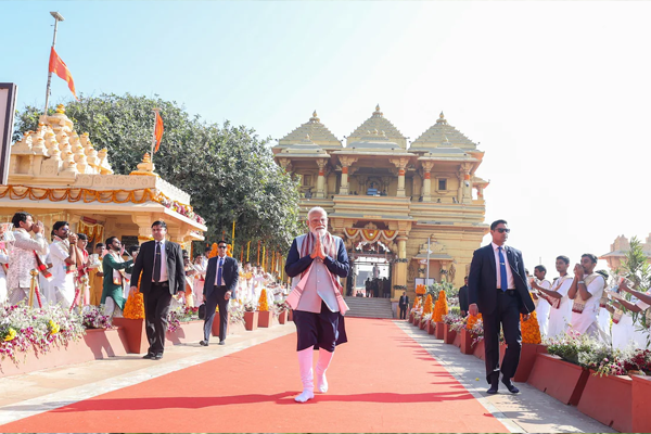 modis visit to somnath