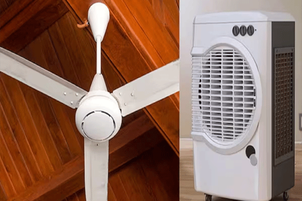  cooler and a fan