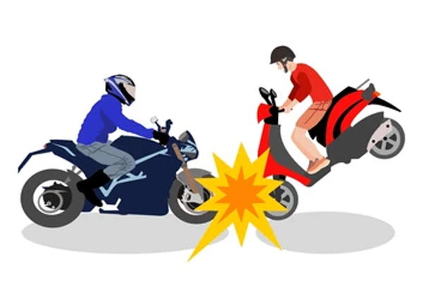 two wheeler accident