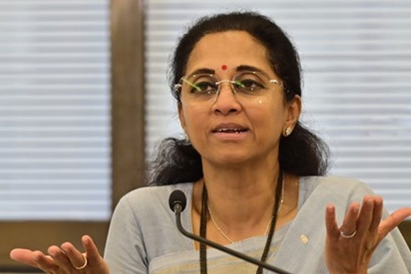 supriya sule Fifth place in crime in the country...Police camera raided