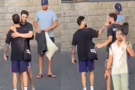 विराटला पाहताच गिलच्या चेहऱ्यावर खुललं हास्य! video