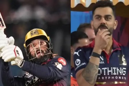 पाटीदारचा फुल फायर मोड; विराट झाला अवाक! video