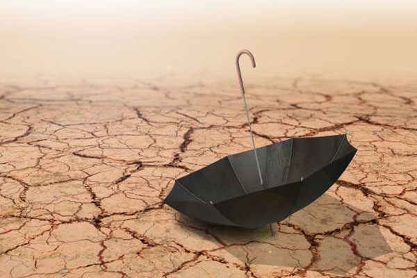 lack of rainfall