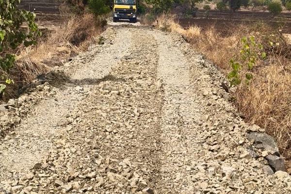 farmers built a farm road
