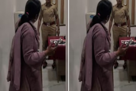 'हायव्होल्टेज ड्रामा' दारूच्या नशेत बाईचा धिंगाणा