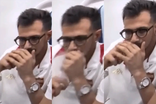 युझवेंद्र चहलने विमानात ओढली ई-सिगारेट! VIDEO VIRAL