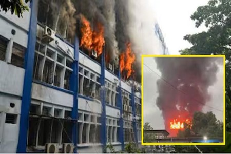 बंगालमध्ये निवडणुका संपताच चार हजार ईव्हीएम जळून खाक