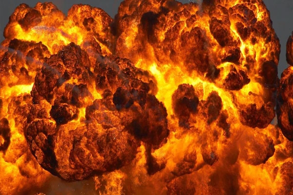 Landmine explosion