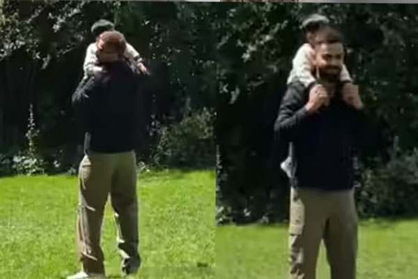 Virat spotted with Akaay Virat spotted with Akaay