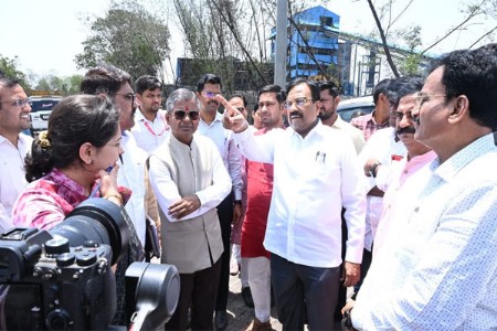 साखरवाही येथील महामाया कोल वॉशरीजची पाहणी