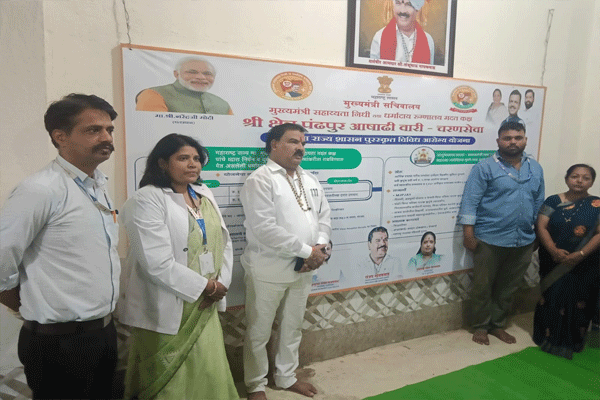 आदिशक्ती संत श्री मुक्ताबाई पालखी आगमनानिमित्त बुलढाण्यात प्रथमच चरणसेवा उपक्रम