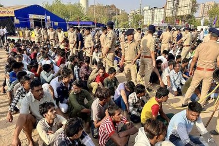 अहमदाबादमध्ये १३१ बेकायदेशीर परदेशी नागरिक जाळ्यात