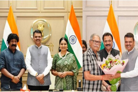‘देऊळ बँड २’ टीमने घेतली मुख्यमंत्री देवेंद्र फडणवीस यांची भेट