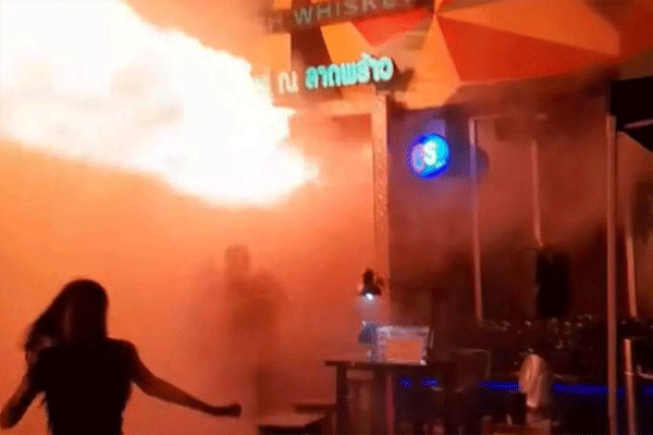 fire at a pub fire at a pub