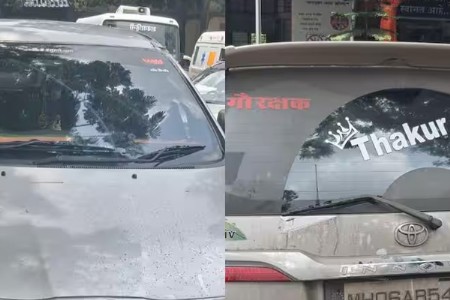 भारत सरकार'ची पाटी, भाजपचा झेंडा अन् आलिशान कारमध्ये गुटखा; पालघरमध्ये तस्करांचा डाव उधळला