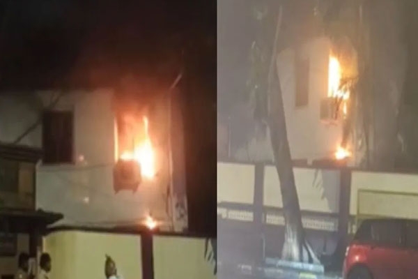 mumbai byculla police station fire breaks out due to suspected short circuit